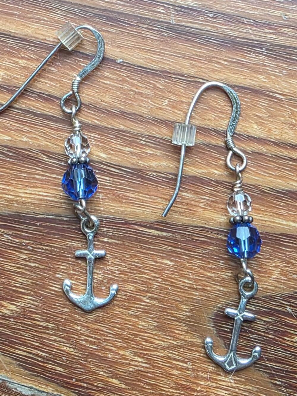Etsy Anchors Away Nautical Beaded Charm Earrings